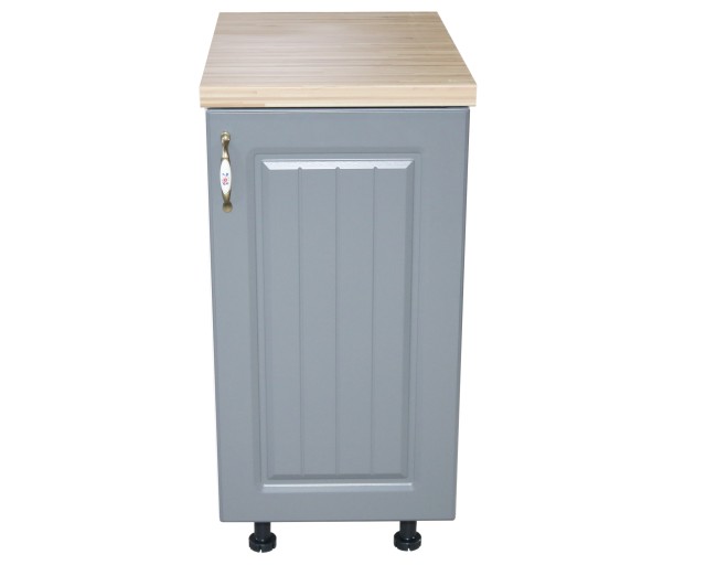 Corp inferior cu 1 Usa Zebra, Alb/MDF Gri, si blat Artar 40 x 85 x 60